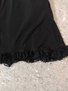Black lace corset top