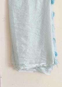 Elegant light blue Saree