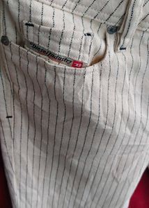 Diesel Striped Denim Jeans