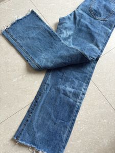 High Waisted Blue Design Jeans