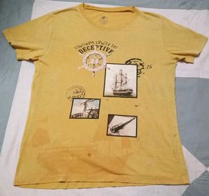 Printed Yellow T-Shirt