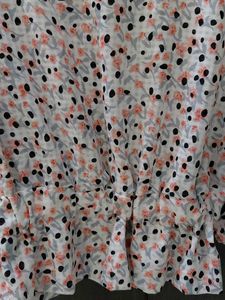 Floral Print Blouson Top