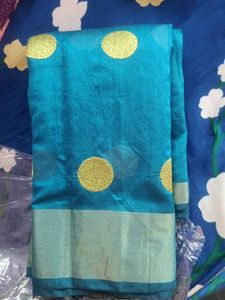 NEW  Elegant Blue Saree