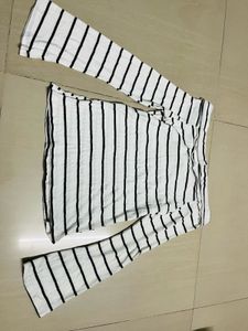 Striped Off Shoulder Top