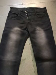 black denim jeans