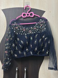 Blue Color Multi Thread Work Lehenga Choli