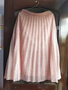 Floral Pleated Skirt