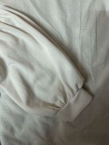 Puff Sleeve White Top 🤍