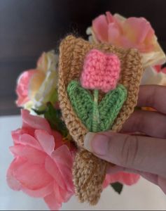 Crochet Flower Boquet Keychain