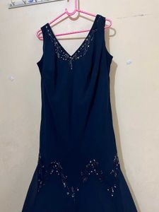 Elegant Navy Blue Dress