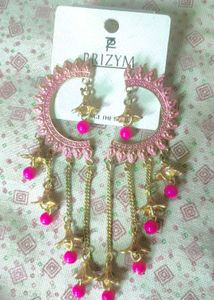 Pink Prizym Dangle Earrings