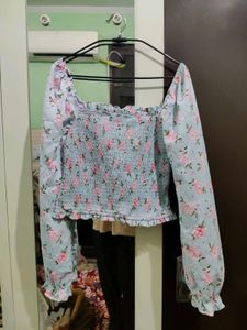 Floral Smocked Top