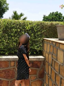 Black Dress With White Dots