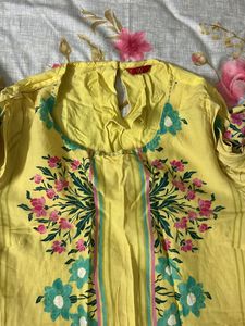 Floral Print Kurta