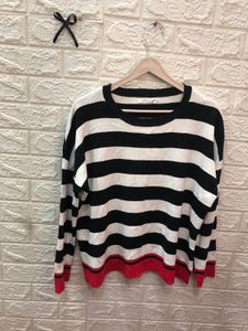 Striped Knit Pullover🕶️‼️