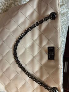 White Quilted Tote Bag