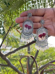 Rose Bud Preserved Jhumka