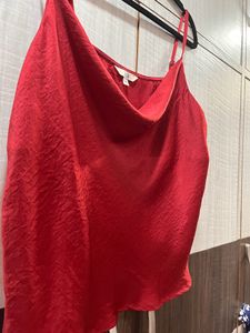 AND Cowl Neck Spaghetti Top (Size L, Bust 40)