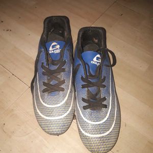 Blue &amp; White Soccer Cleats