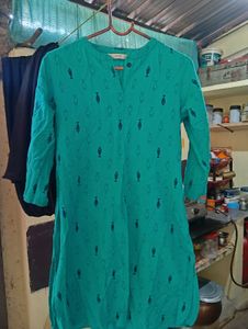 Teal Fish Print Tunic