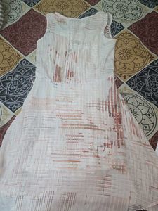 Abstract Print Sleeveless Dress