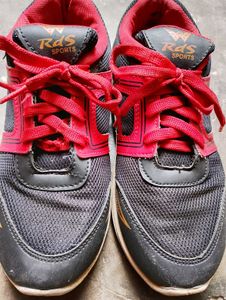 RDS Sports Black & Red Sneakers