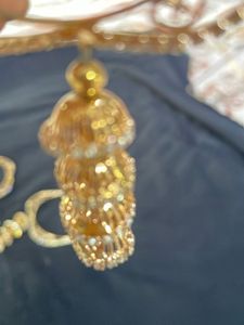 Gorgeous Gold Bangleswith Long Hangings