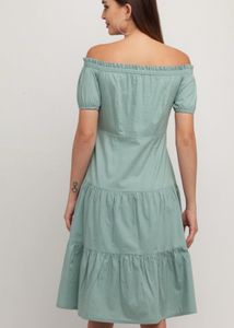 Off Shoulder Ruffled Tiered Dress