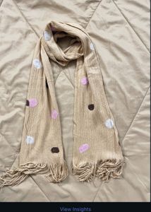Tan Polka Dot Scarf 💕 FREE SHIPPING ‼️