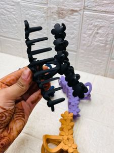 Flower Hair Claw Clip Set