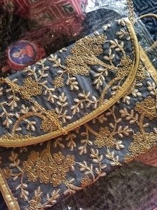 Fully Embroidery Sling Bag