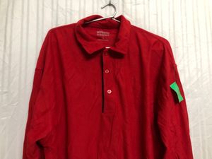 Threads Red Long Sleeve Polo T Shirt