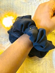 Chic dark blue Scrunchie