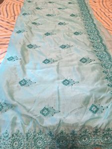 Pearl Work Heavy Saree