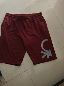 Mens Maroon Half Pant