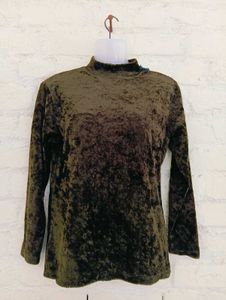 Velvet Cropped Sweater