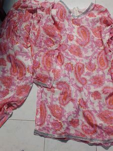 Paisley Print Kurta Set