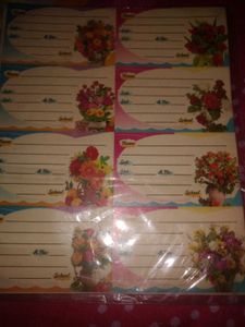 Name Plate Stickers(4 Page/Flower Bucket)🤫