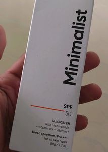 Minimalist Sunscreen Spf 50, PA++++, 50g