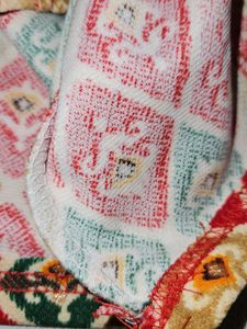Red Patterned Strechable Blouse