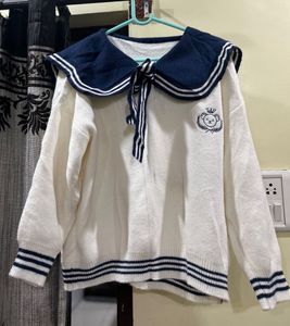 Sailor Collar Knit Sweater