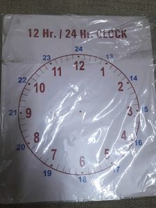 Skip Counting &amp; Clock Time Learning Board