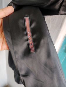Prada 90&#39;s Vintage Sports Black Nylon Dress