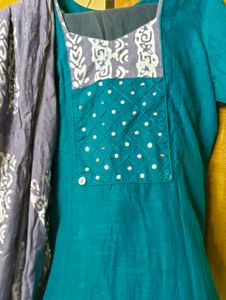 Rama Green Cotton Suit Boutique Made