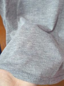 Grey Fitted Crop Top