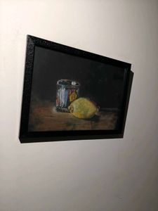Framed Lemon Still Life Art