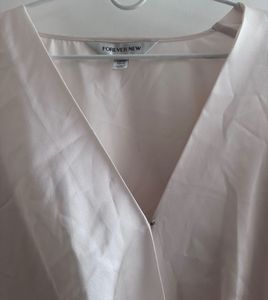 Forever New Grecia Pleat Front Wrap Blouse