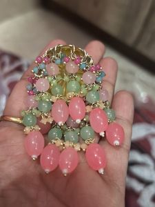 Lotus Jhumka Earrings