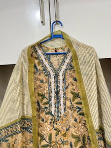 Floral Print Salwar/Kurta Set