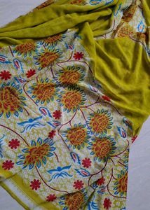 New Vibrant Georgette Saree🍋‍🟩